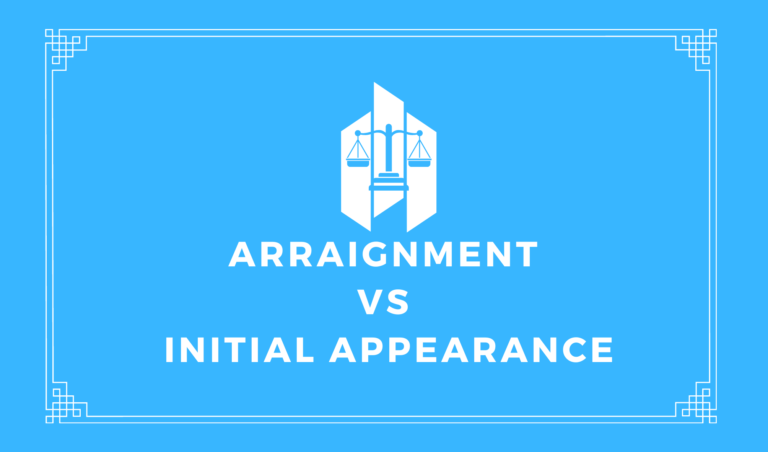 Arraignment vs Initial Appearance