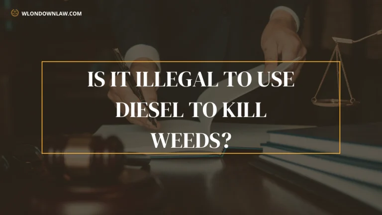 Is It Illegal to Use Diesel to Kill Weeds
